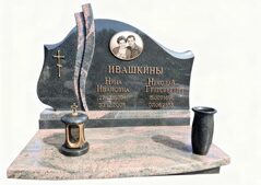 Горизонтальный комплекс на 2-х комбинированный с цветным гранитом Аврора